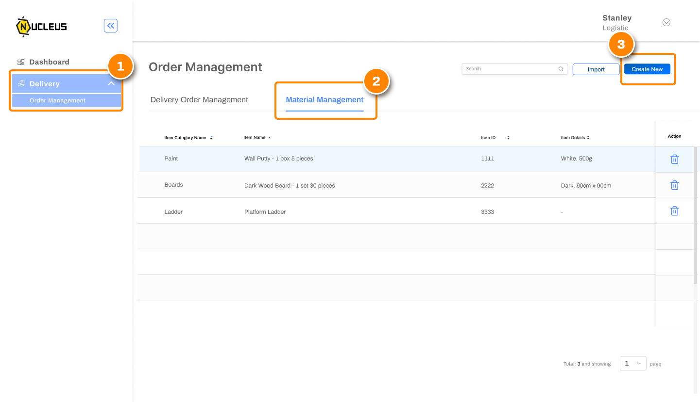 Material Management